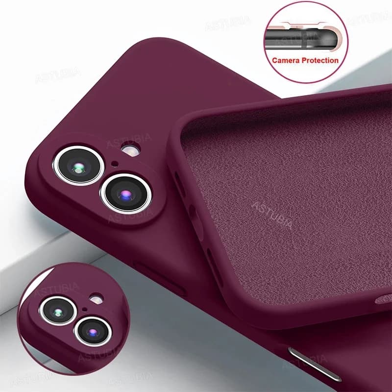 Oficiální jednobarevný tekutý silikonový kryt pro iPhone 16 15 13 14 11 12 Pro Max Mini 16 Plus Vysoce kvalitní nárazuvzdorný měkký kryt