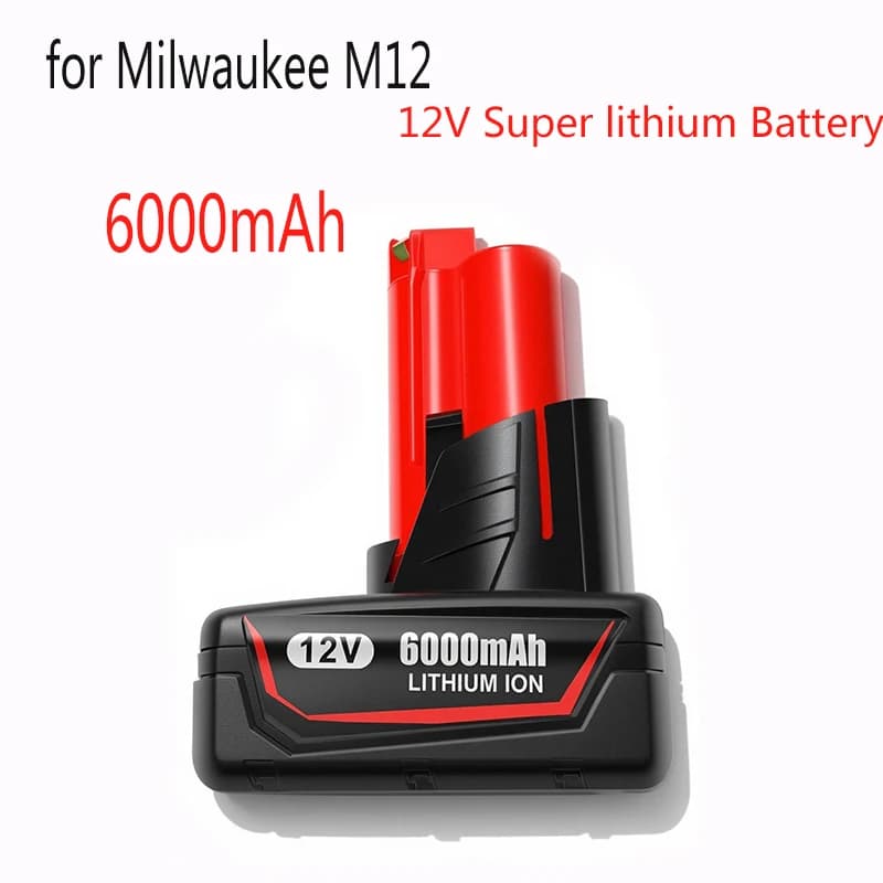 6Ah Li-ion baterie 12V pro Milwaukee 12V nářadí M12 12V M12B6 XC 6,0Ah akumulátorové vrtačky Li-ion baterie 48-11-2402