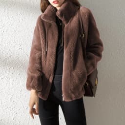 Women Thick Coats Zipper Turtleneck Spliced Long Sleeve Coat Warm Solid Zipper Jackets Outwear Casua