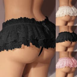 Sexy krajkové erotické spodní prádlo, sukně, dámské tanga, spodní prádlo, kraťasy, dámská krajková sukně, kalhotky, kalhotky, tílko, женские - náhled 4