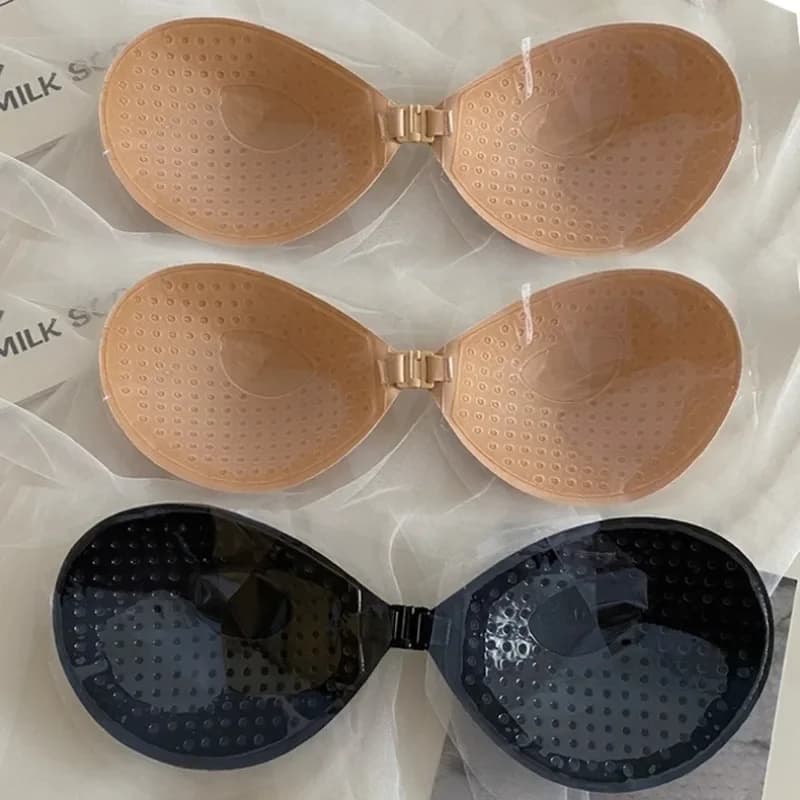 Dámská neviditelná podprsenka bez ramínek, samolepicí podprsenka bez ramínek, push-up podprsenky, spodní prádlo, bezešvé silikonové kryty bradavek, bralette