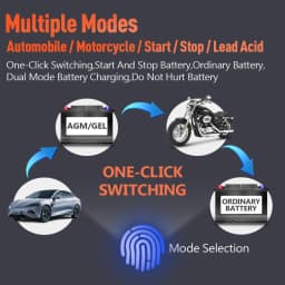 Nabíječka autobaterií 10A 12V Nabíječka autobaterií 24V 5A Autopříslušenství Digitální displej Detektor pulzů Opravárenské autonabíječky - náhled 4