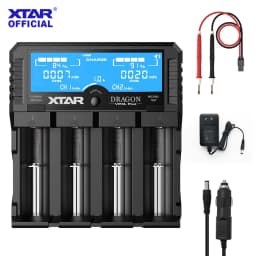 XTAR VP4L PLUS 18650 Lithium  battery charger Capacity voltage tester AA/AAA Rechargeable battery mu