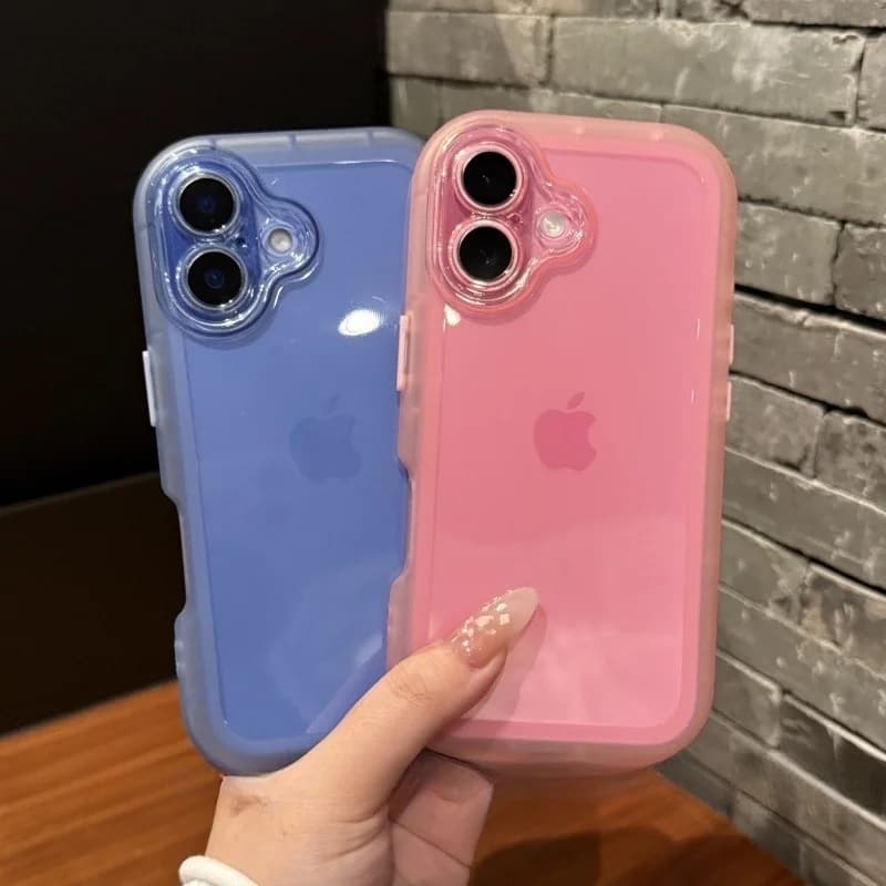 Luxusní průhledný kryt s motivem cukrovinek pro iPhone 11 12 13 14 15 16 Pro Max, nárazuvzdorný, čirý nárazník