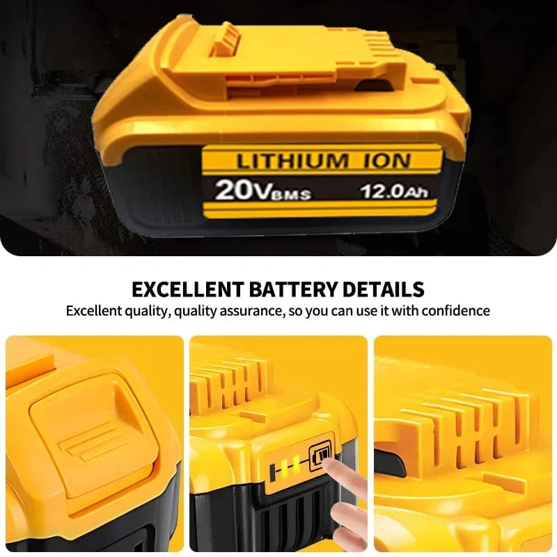 Nové pro DeWalt 20V 3Ah 12Ah 18Ah MAX Li-ion baterie Náhradní baterie DCB206 DCB205 DCB200 DCF887 DCG405 DCD791 DCF922 DCF850