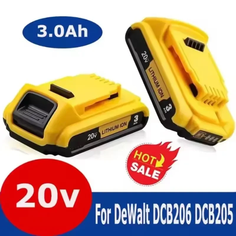 100% pro DeWalt 18V 20V Max lithiové baterie 20V 3Ah DCB203 Li-ion baterie Náhradní baterie DCB206 DCB205 DCB204 DCB200 Elektrické nářadí