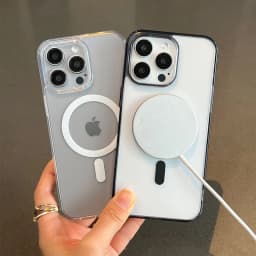 Pro magnetické bezdrátové nabíjecí pouzdro MagSafe pro iPhone 17 16 15 14 13 12 11 Pro Max Mini Plus průhledný nárazuvzdorný nárazník - náhled 5