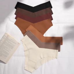 7 ks/balení, žhavý výprodej, nový design, dámské bezešvé kalhotky, spodní prádlo s nízkým pasem, elastické bavlněné, hipsterské, dámské kalhotky, tanga - náhled 6