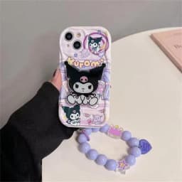 Pouzdro Kuromi Hello Kitty s držákem pro telefon pro Xiaomi Redmi Note 14 13 Pro Plus 5G 12 4G 8 11 10 9 12S 13C 12C 10C 9A A1 A2 A3 - náhled 5