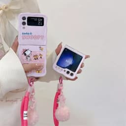 Pouzdro na telefon s roztomilým kresleným motivem Peanuts Snoopy Charlie Brown pro Samsung Galaxy Z Flip 6 5 Soft TPU zadní kryt pro Z Flip 3 4 - náhled 5