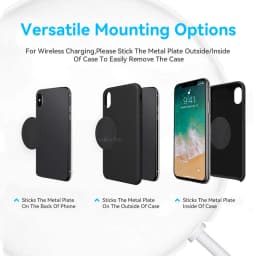 Samolepka na kulatý plechový disk s diskem pro magnetický držák do auta, univerzální držák na mobilní telefon, železná samolepka - náhled 4