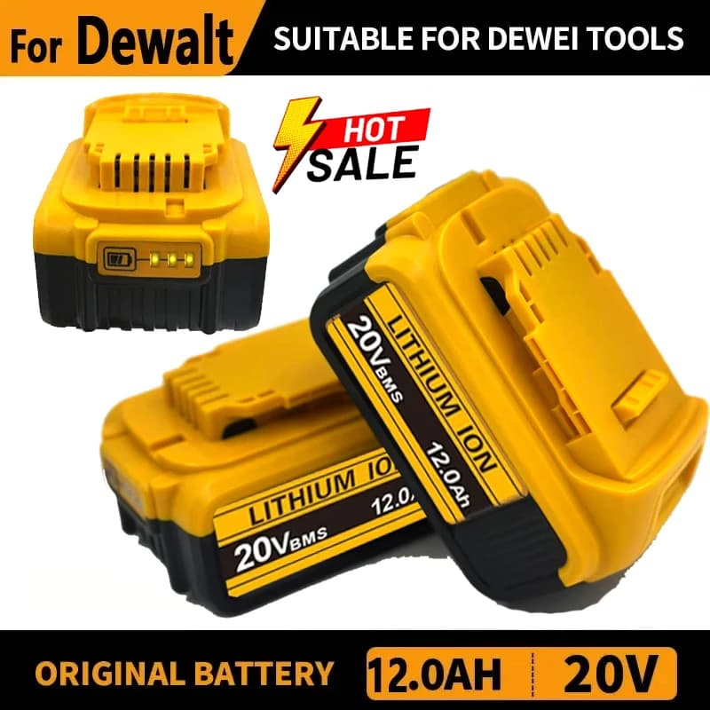 Pro originální 20V dobíjecí baterii do nářadí Dewalt DCB200 DCB201 DCB206 18V 20V 6AH 8AH 12AH. Pro baterii do nářadí Dewalt 18V 20V.