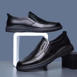 Letní kožené boty s měkkou podrážkou formální i casual prodyšné loafers - náhled 4