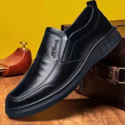 Letní kožené boty s měkkou podrážkou formální i casual prodyšné loafers - náhled 5