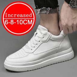 Pánské boty z pravé kůže Platforma pro zvýšení výšky 4/6/8/10 cm Skryté vložky 36-43 - náhled 3