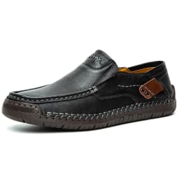 Pánské kožené Slip-On Mokasíny pohodlné procházkové boty na každý den - náhled 5