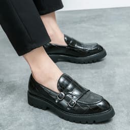 Prodyšné pánské kožené mokasíny Slip-On formální i neformální obuv - náhled 2