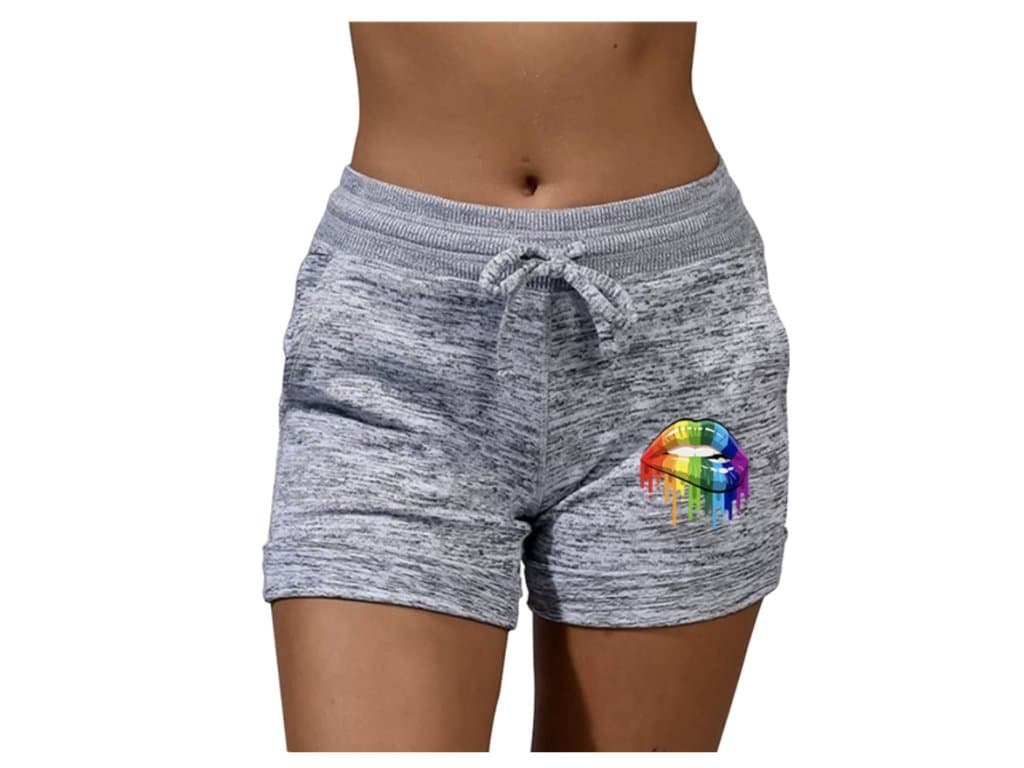 Letní dámské bezešvé šortky Kiss šedé