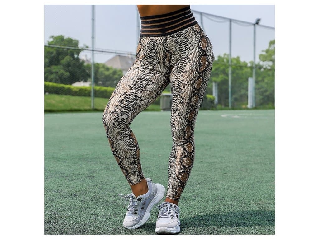 Sexy Leopardí Dámské Fitness legíny