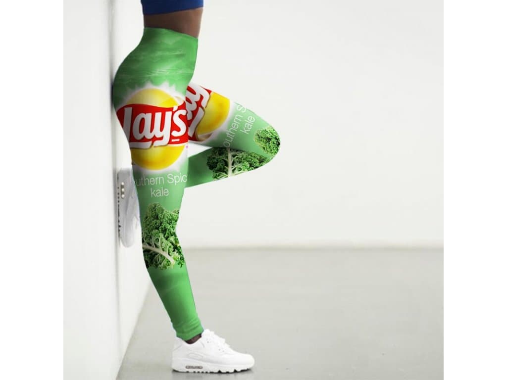 Sportovní legíny Dámské 3D Lays