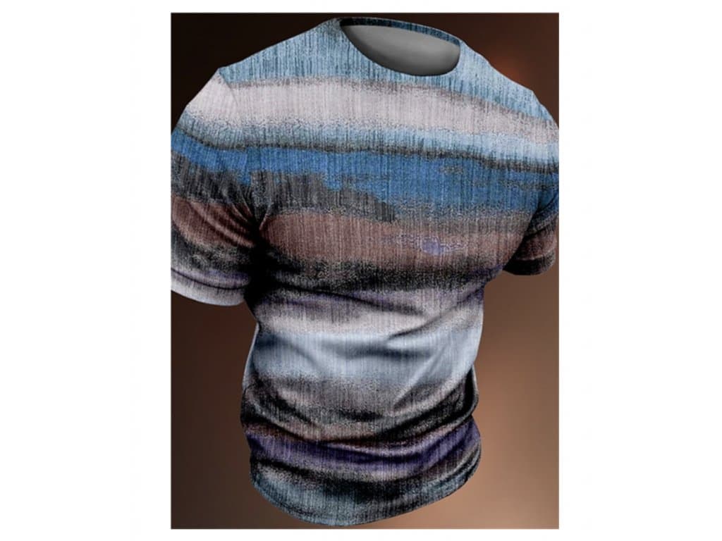 Pánské tričko 3D Prošívané Vintage moře