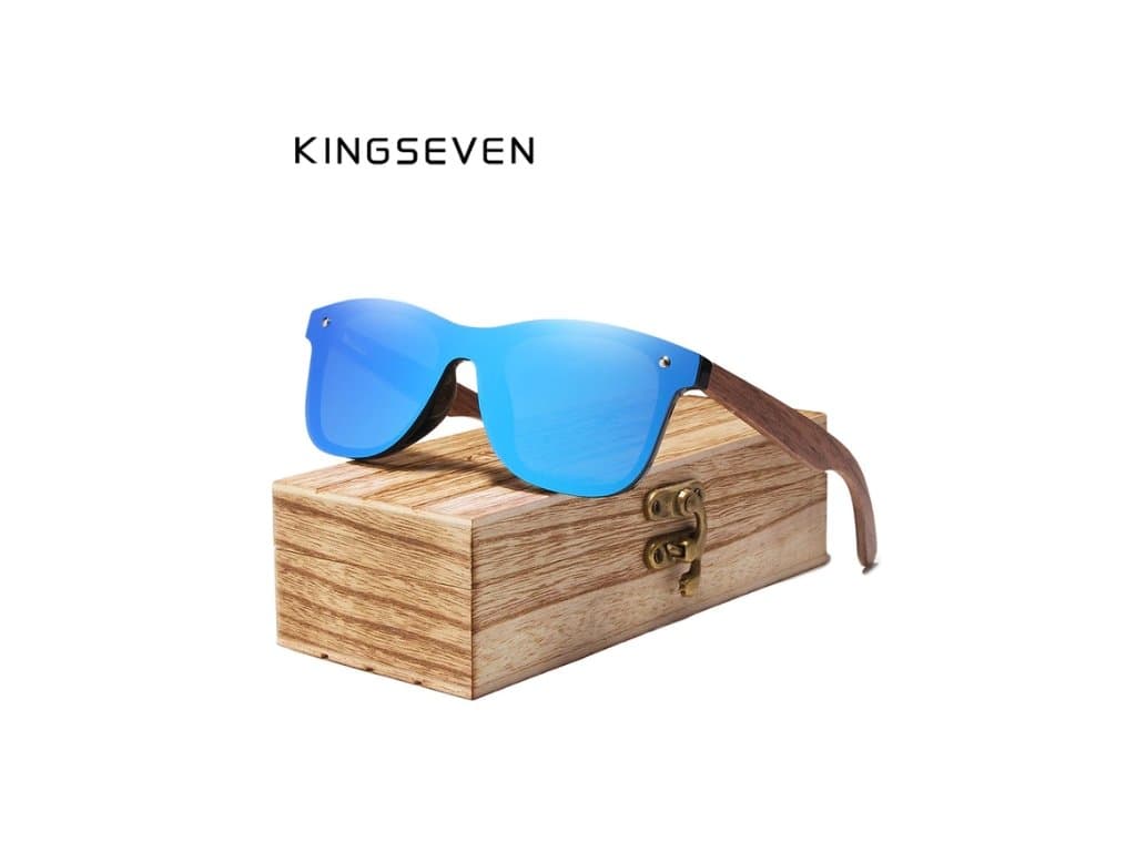 Kvalitní Sluneční brýle KINGSEVEN "wood" 4 barvy