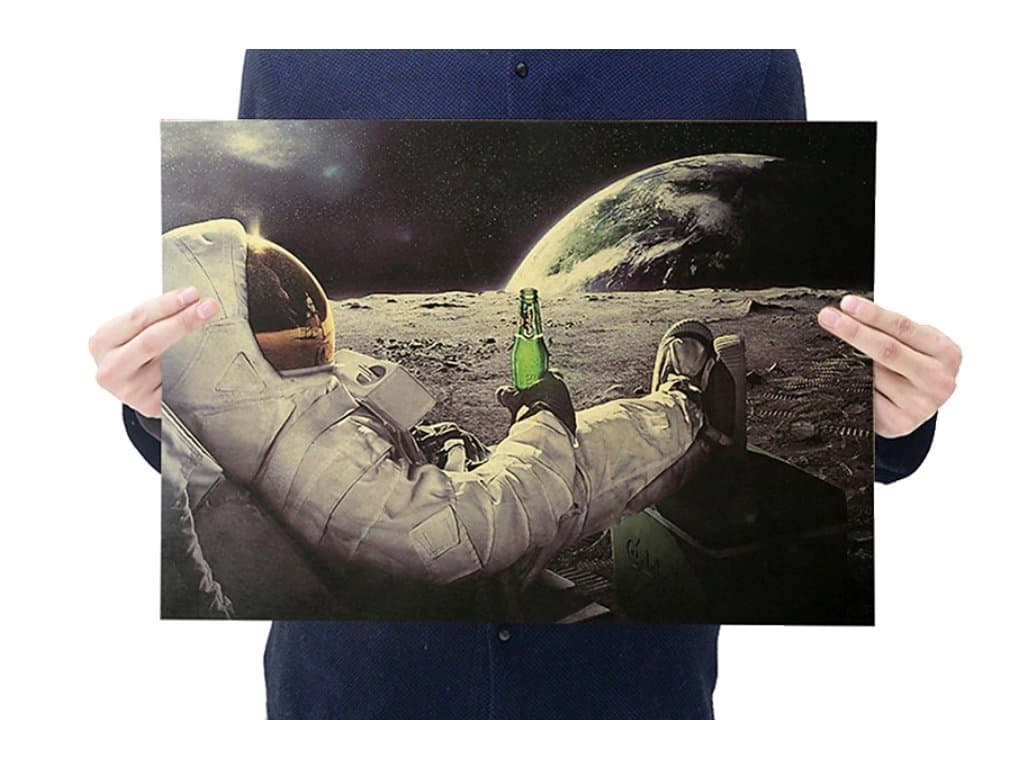 Plakát Astronaut Měsíc