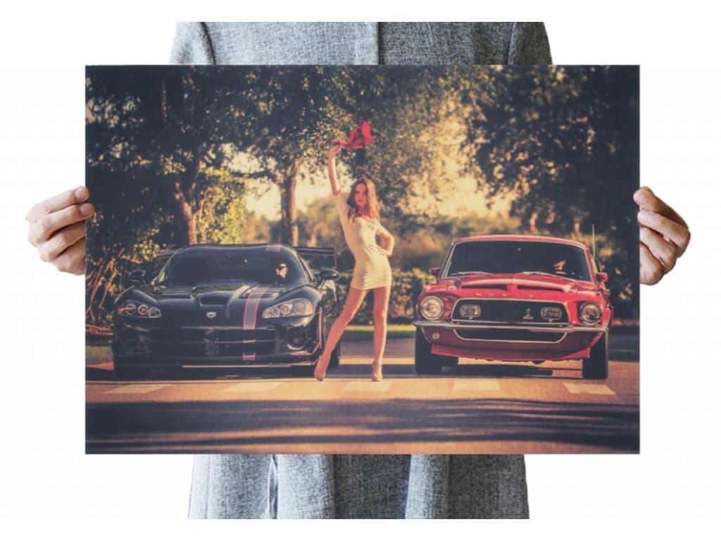 Plakát Auta závod Sexy