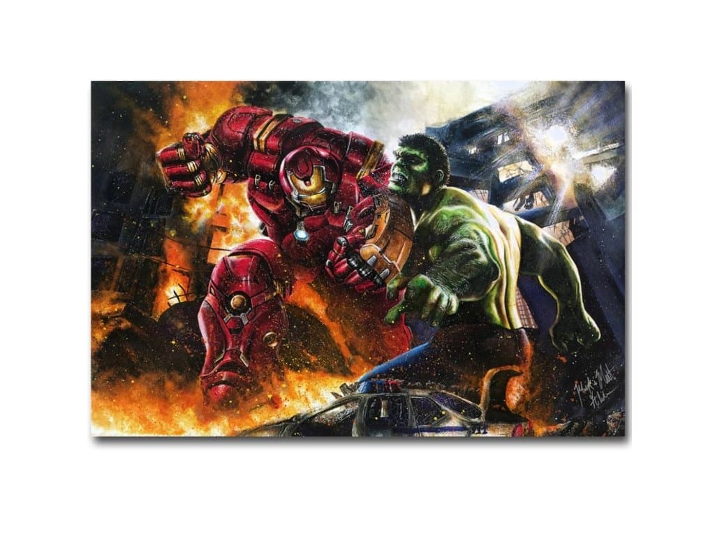 Plakát Avengers Iron man vs hulk