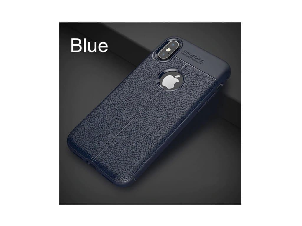 Kožený modrý ultra tenký Kryt na Iphone 7 8 6 6s PLus X 11 Pro X Xr Xs Max