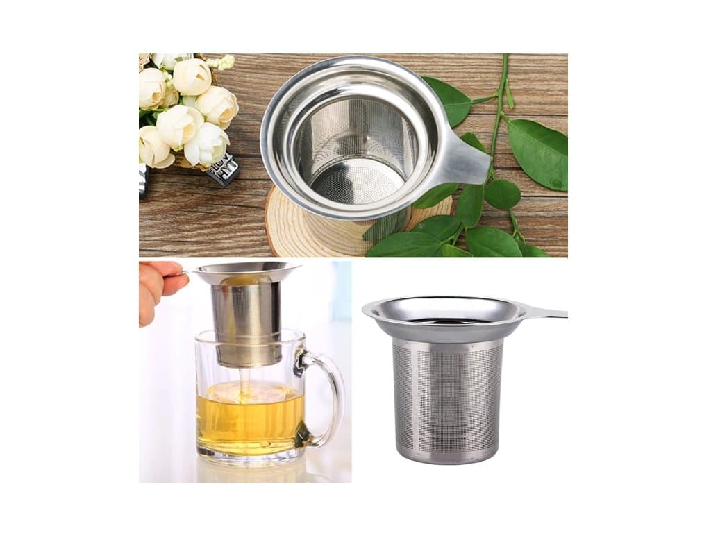 Opakovaně použitelný nerezový infuzor na čaj kafe