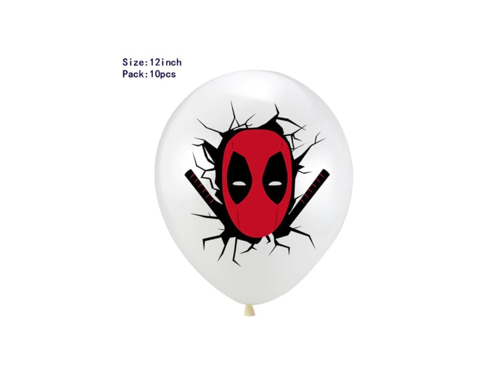 Balónek deadpool Narozeninové party dekorace 10ks
