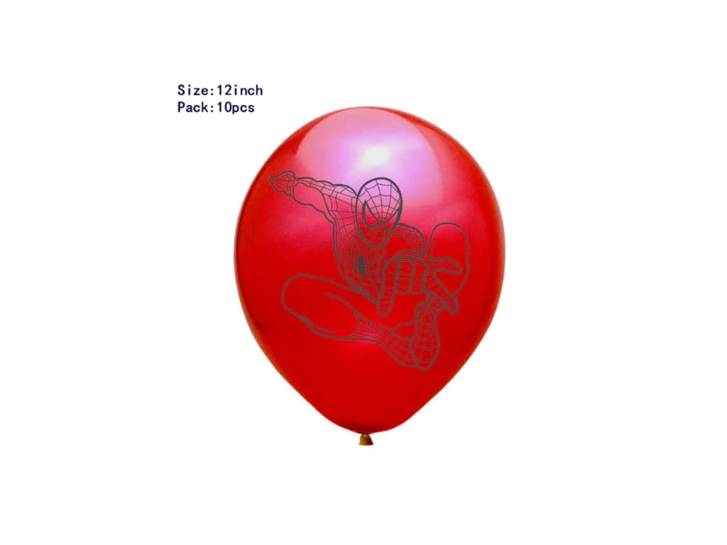 Balónek spiderman Narozeninové party dekorace 10ks