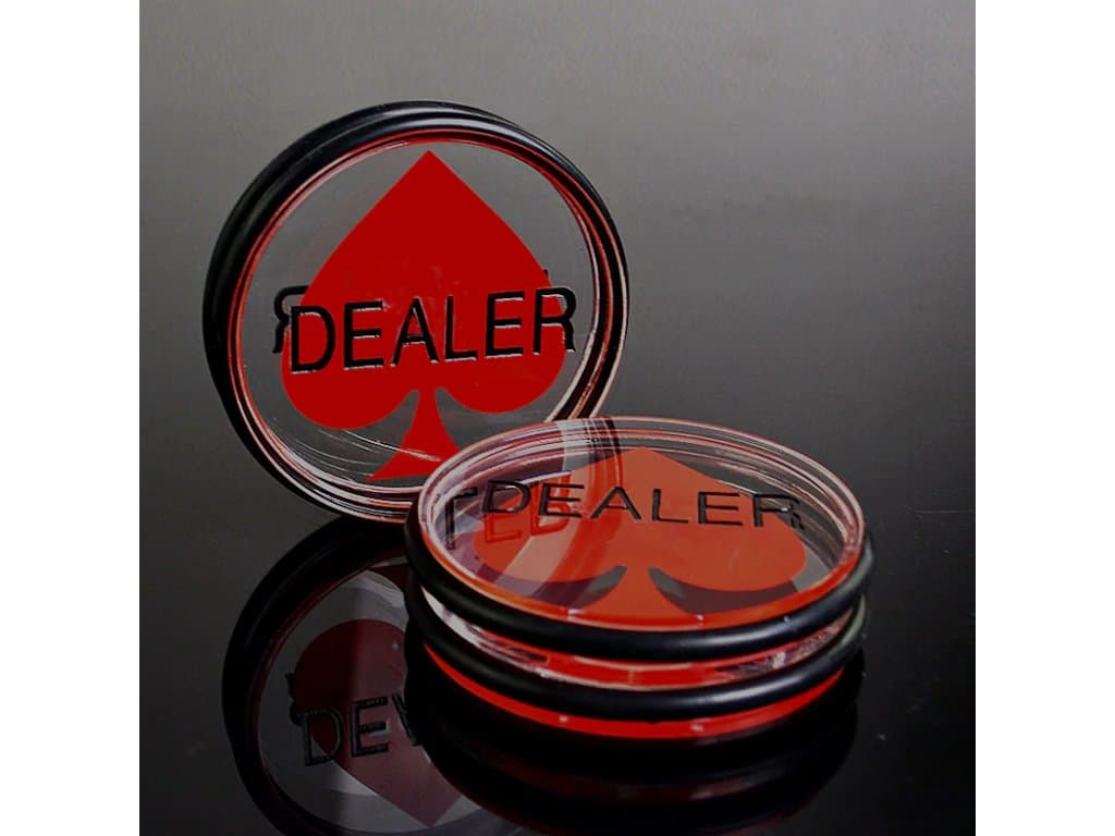 Poker žeton dealer