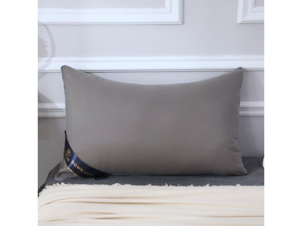 100% bavlna polštář jednobarevný měkký šedý