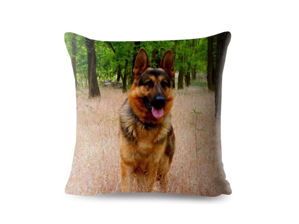Dekorační povlak na polštář německý ovčák 45x45 typ 3