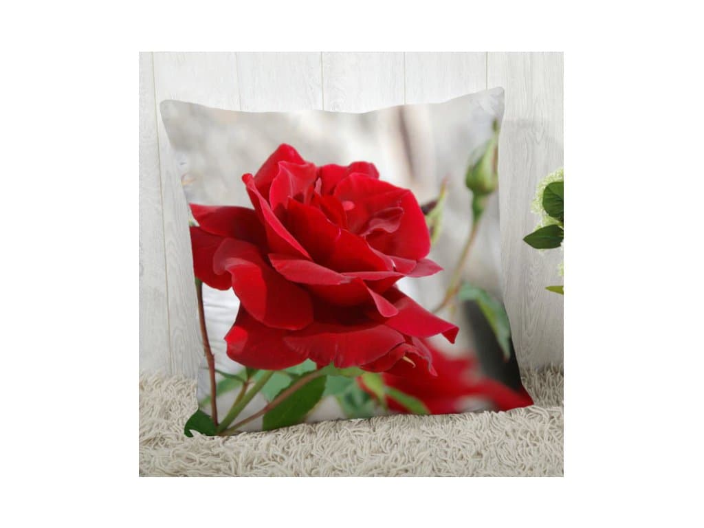 Dekorační povlak na polštář růže 45x45 typ 3