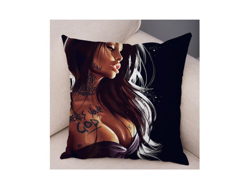 Plyšový sexy povlak na polštář 45x45 typ 11