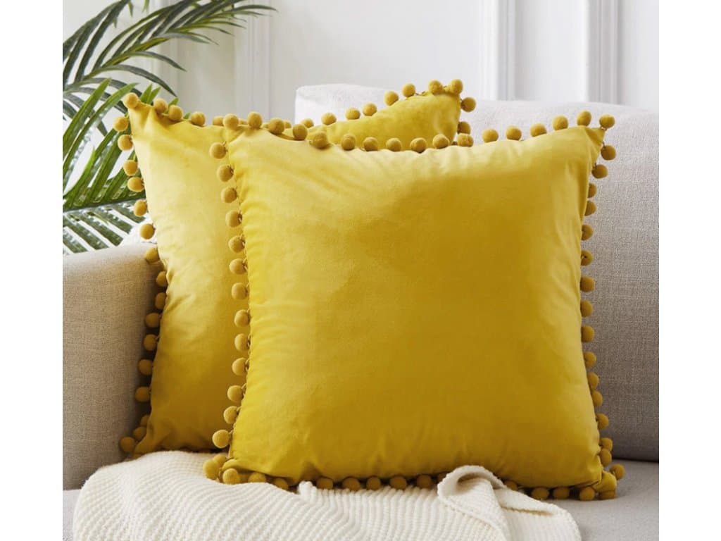 Teplé sametové povlečení na polštář Dekorativní 45x45