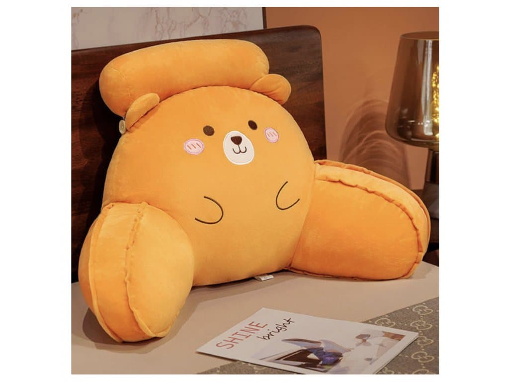 Trojúhelníkový polštář Měkká zádová opěrka Hnědý medvěd