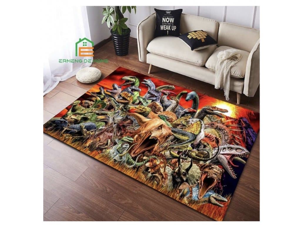 Domácí Koberec rohožka Jurský svět sestava