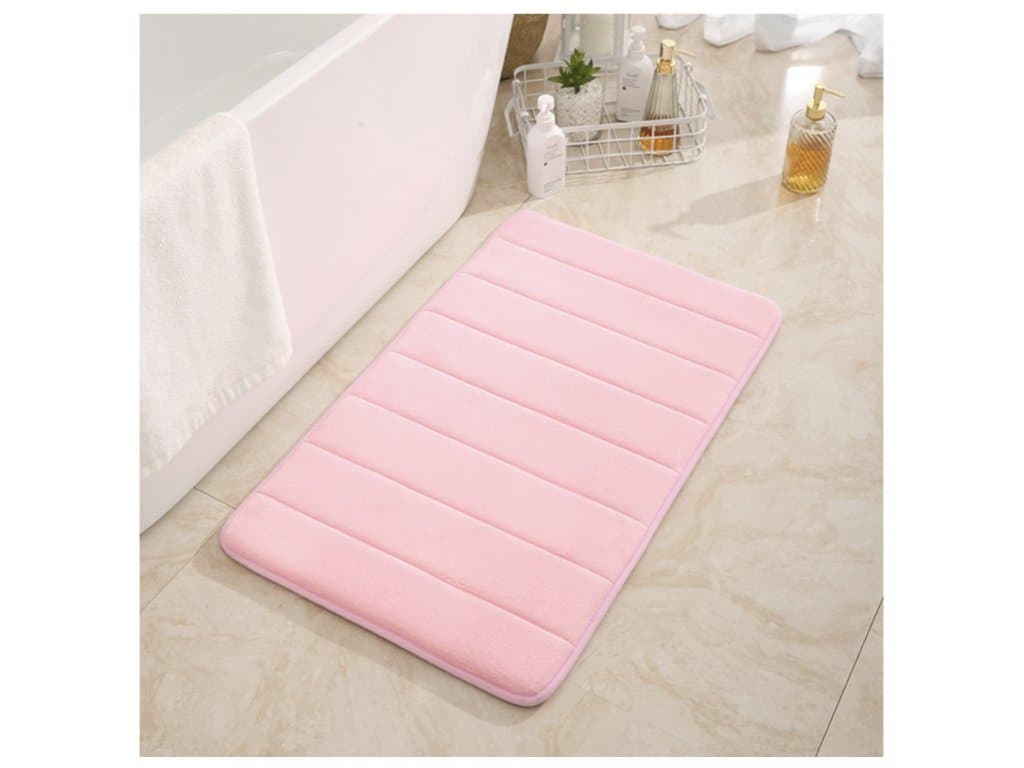 Koberec rohožka z paměťové pěny růžová