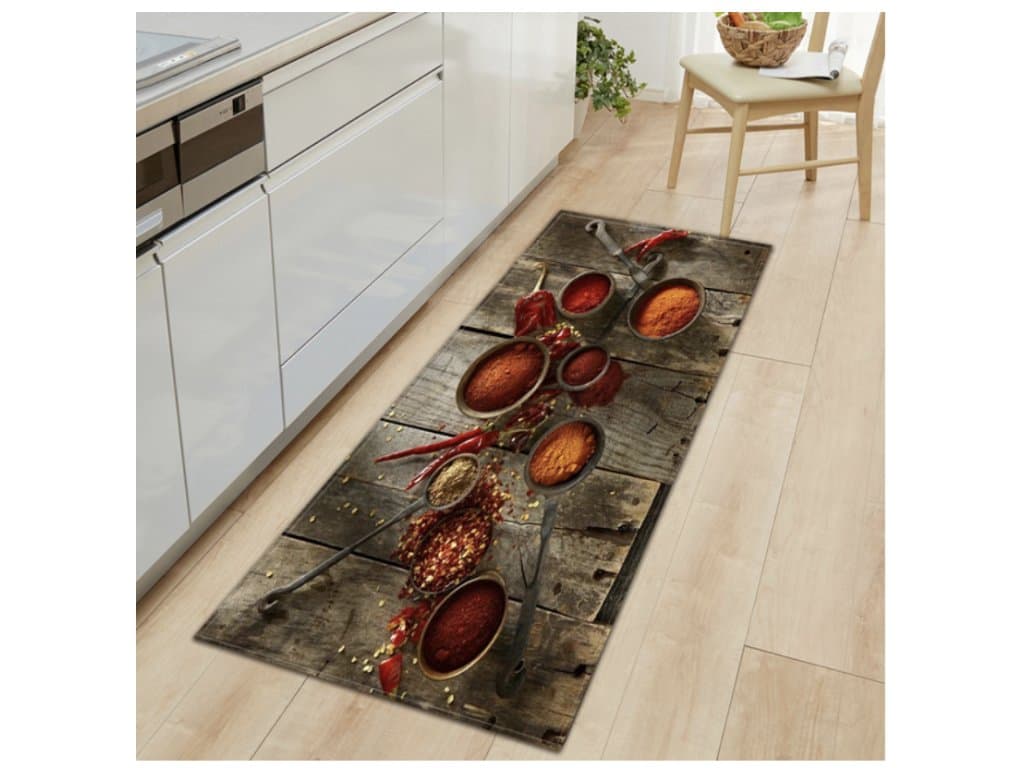 Moderní kuchyňská Rohožka podložka koření dřevo