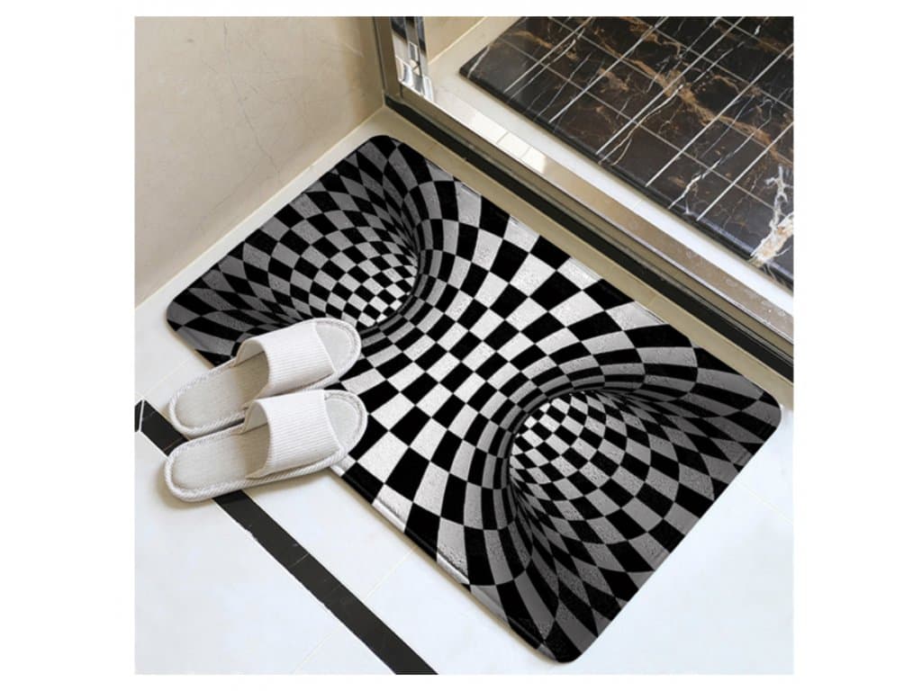 Rohožka Podložka na podlahu 3D iluze tornádo