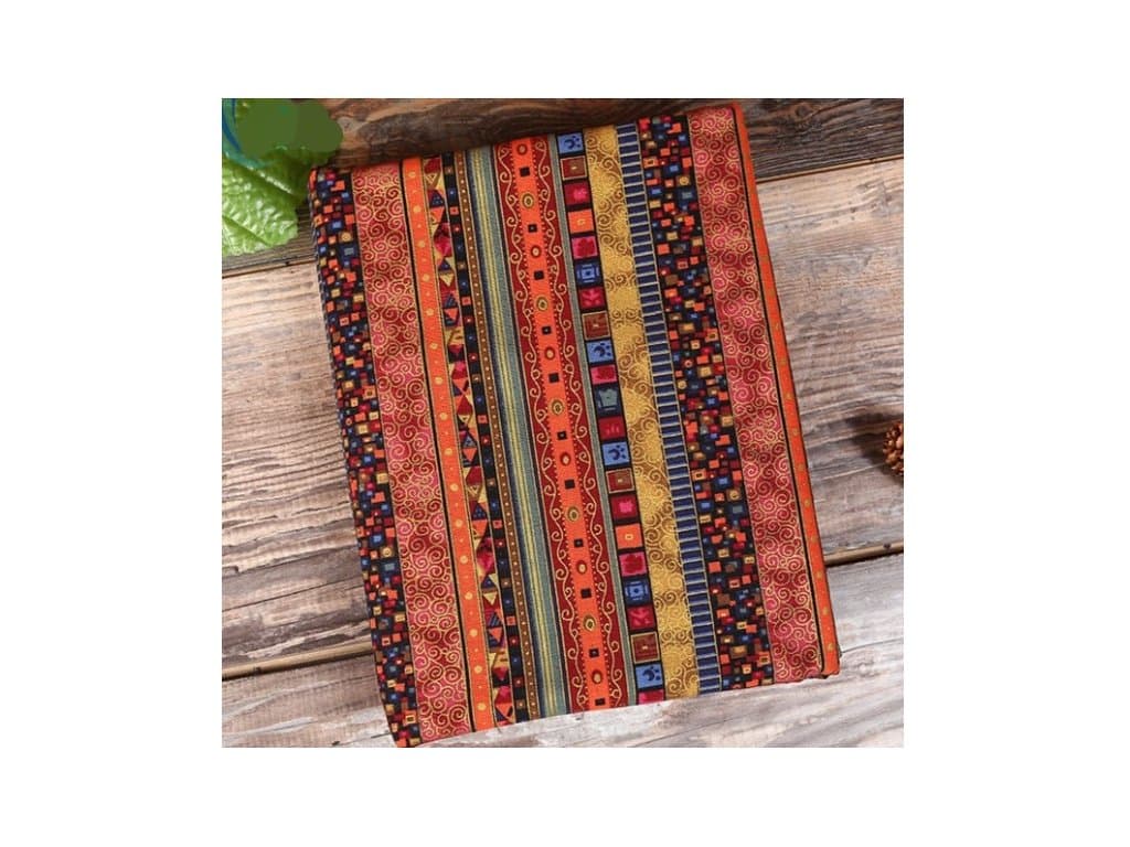 Japonská šicí tkanina látka potištěná typ 5