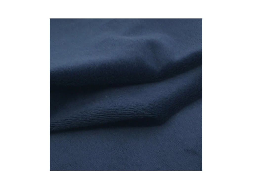 Plyšová látka 45x50cm tmavě modrá