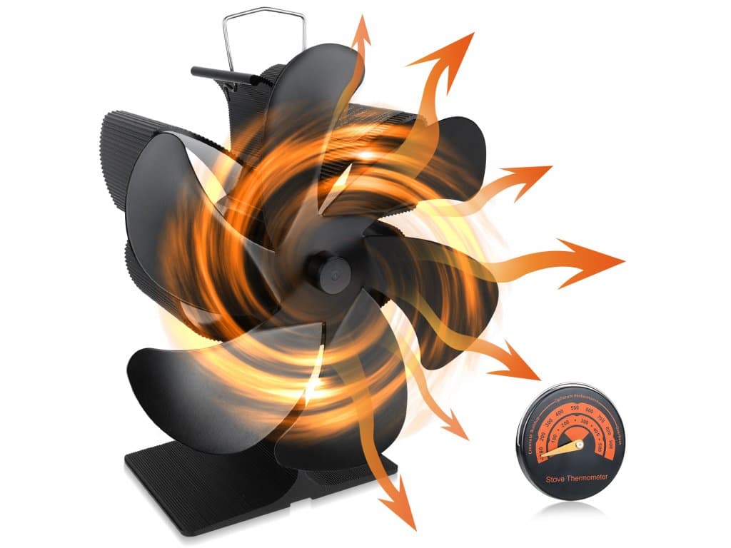 Krbové ventilátory se 6 lopatkami Tepelně poháněný
