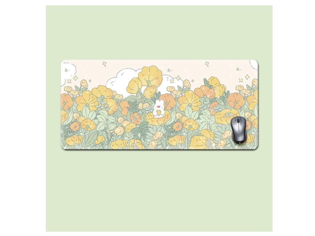Květinová velká podložka pod myš jaro
