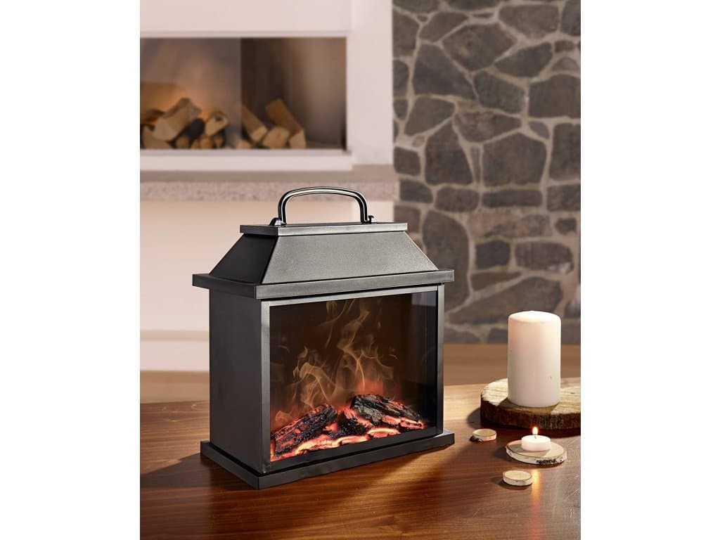 LED stolní krb s fascinujícím světelným efektem ohně
