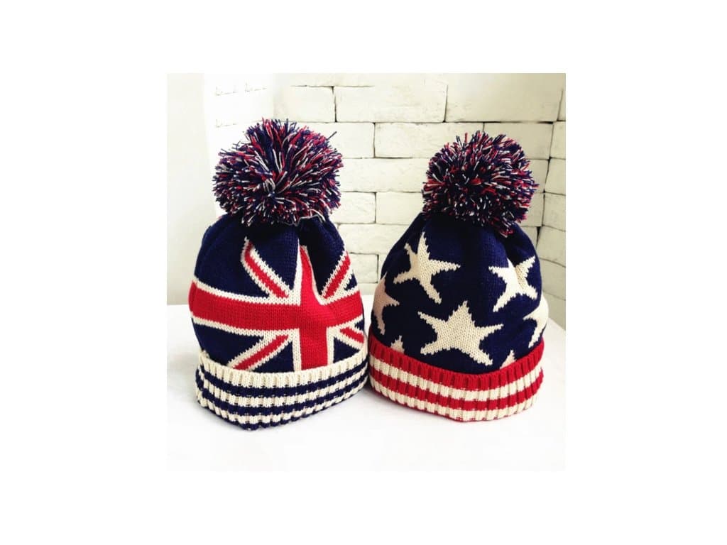 Dětská Zimní Čepice Anglie Amerika